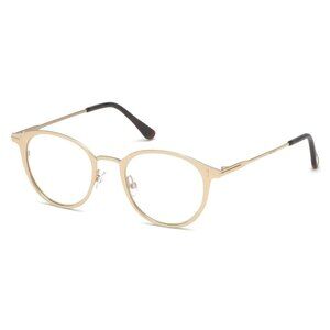 NEW TOM FORD FT5528-B/S 029 EYEGLASSES TF5528-B 029 GOLD MEN ROUND EYEWEAR
